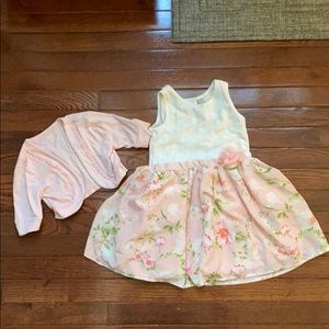 Size 5T girls spring summer dress and bolero